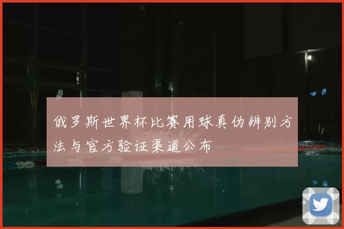 俄罗斯世界杯比赛用球真伪辨别方法与官方验证渠道公布